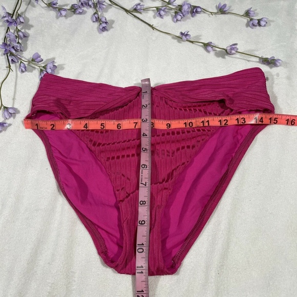 NEW Robin Piccone [ LARGE ] Flamino Neelah High Waisted Front Knot‎ Bottom - Picture 4 of 12